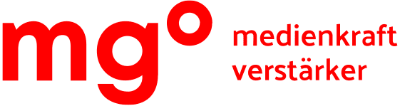 Logo mgo medienkraft verstärker